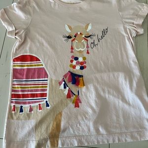 Kate Spade Oh hello camel tee Size Small